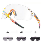Kapvoe Photochromic Kerékpáros Szemüvegek Sportszemüvegek Futószemüvegek Nappali Éjszakai UV400-as védelem Férfi napszemüvegek Női MTB Glass