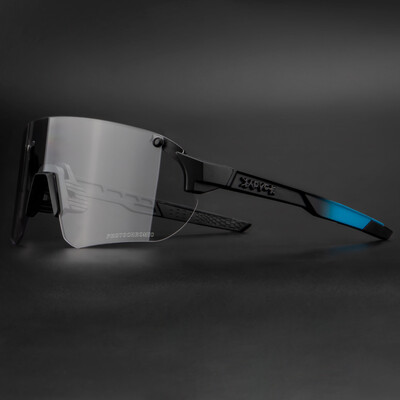 Kapvoe Photochromic Kerékpáros Szemüvegek Sportszemüvegek Futószemüvegek Nappali Éjszakai UV400-as védelem Férfi napszemüvegek Női MTB Glass
