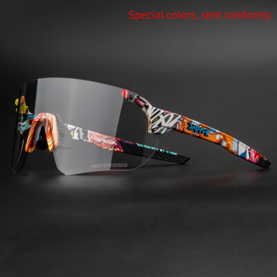 Kapvoe Photochromic Kerékpáros Szemüvegek Sportszemüvegek Futószemüvegek Nappali Éjszakai UV400-as védelem Férfi napszemüvegek Női MTB Glass