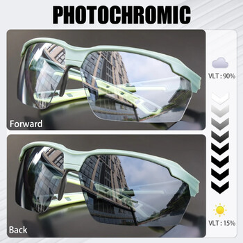 SCVCN Photochromic Cycling γυαλιά ποδήλατο Γυαλιά ποδηλασίας UV400 ποδηλασία γυαλιά Αθλητικά MTB Αθλητικά γυαλιά εξωτερικού χώρου Προσοφθάλμια