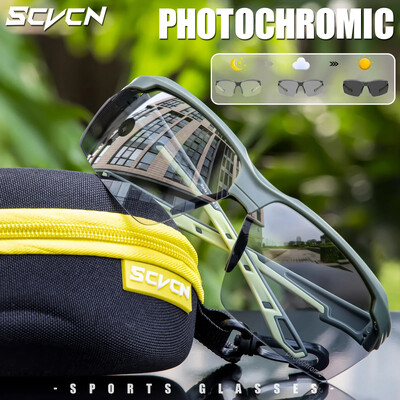 SCVCN Photochromic Kerékpáros szemüveg kerékpár Kerékpáros szemüveg UV400 Kerékpározás Szemüveg Sport MTB Szabadtéri Sport Szemüveg Szemüveg