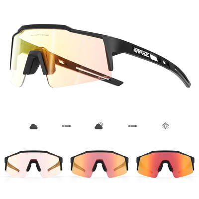 Kapvoe Piros Photochromic Kerékpáros Napszemüvegek Férfi Kék Photochromism Szemüvegek Cycl Mountain Új Kerékpáros Szemüvegek Szemüvegek Sport