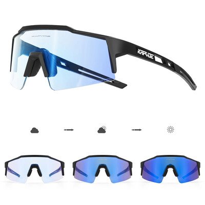 Kapvoe Piros Photochromic Kerékpáros Napszemüvegek Férfi Kék Photochromism Szemüvegek Cycl Mountain Új Kerékpáros Szemüvegek Szemüvegek Sport