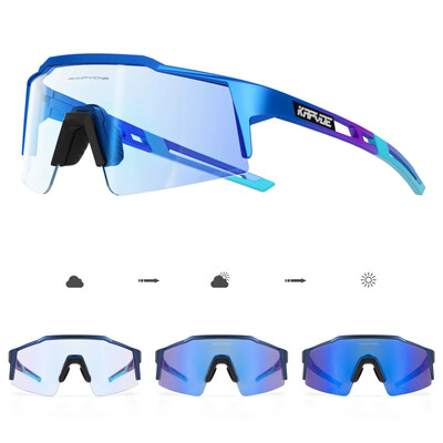 Kapvoe Piros Photochromic Kerékpáros Napszemüvegek Férfi Kék Photochromism Szemüvegek Cycl Mountain Új Kerékpáros Szemüvegek Szemüvegek Sport