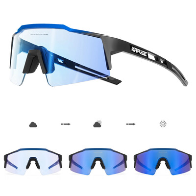 Kapvoe Piros Photochromic Kerékpáros Napszemüvegek Férfi Kék Photochromism Szemüvegek Cycl Mountain Új Kerékpáros Szemüvegek Szemüvegek Sport