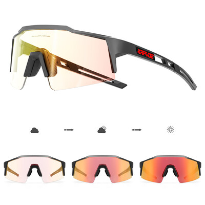 Kapvoe Piros Photochromic Kerékpáros Napszemüvegek Férfi Kék Photochromism Szemüvegek Cycl Mountain Új Kerékpáros Szemüvegek Szemüvegek Sport