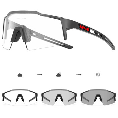Kapvoe Piros Photochromic Kerékpáros Napszemüvegek Férfi Kék Photochromism Szemüvegek Cycl Mountain Új Kerékpáros Szemüvegek Szemüvegek Sport