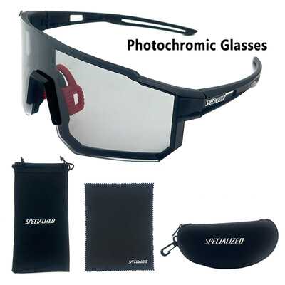 SPECIAUZED Kerékpáros Polarizált Napszemüveg Kerékpáros Photochromic Outdoor Sport Napszemüveg MTB PC Szemüveg Szemüveg Kerékpár Kiegészítő