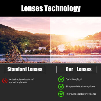 Γυαλιά ποδηλασίας CE Anti-UV400 HD Lens Polarized Photochromic Αντιανεμικά Γυαλιά Αθλητικά MTB Fishing Running Golf Driving Goggles