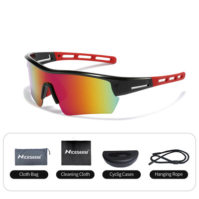 Kerékpáros szemüveg CE Anti-UV400 HD lencse Polarizált fotokróm szélálló szemüveg Sport MTB horgászat futó golf vezetőszemüveg