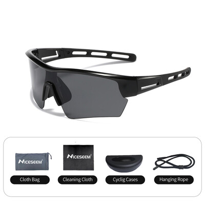 Kerékpáros szemüveg CE Anti-UV400 HD lencse Polarizált fotokróm szélálló szemüveg Sport MTB horgászat futó golf vezetőszemüveg
