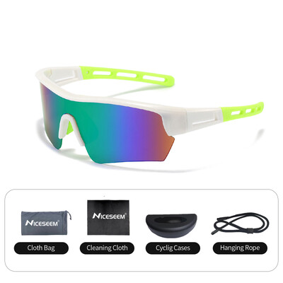 Kerékpáros szemüveg CE Anti-UV400 HD lencse Polarizált fotokróm szélálló szemüveg Sport MTB horgászat futó golf vezetőszemüveg
