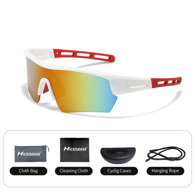 Kerékpáros szemüveg CE Anti-UV400 HD lencse Polarizált fotokróm szélálló szemüveg Sport MTB horgászat futó golf vezetőszemüveg