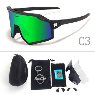 SunGod Kerékpáros Szemüvegek UV400 Férfi Mountain Bike szemüvegek Kerékpáros Horgászat Sport Napszemüvegek Polarizált Kerékpáros Napszemüvegek Szemüvegek
