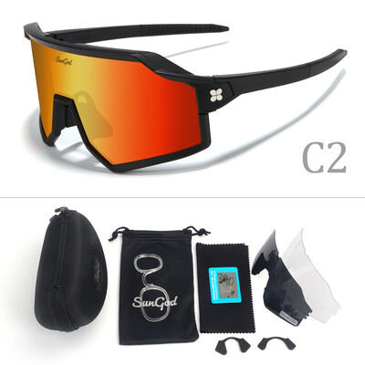 SunGod Kerékpáros Szemüvegek UV400 Férfi Mountain Bike szemüvegek Kerékpáros Horgászat Sport Napszemüvegek Polarizált Kerékpáros Napszemüvegek Szemüvegek