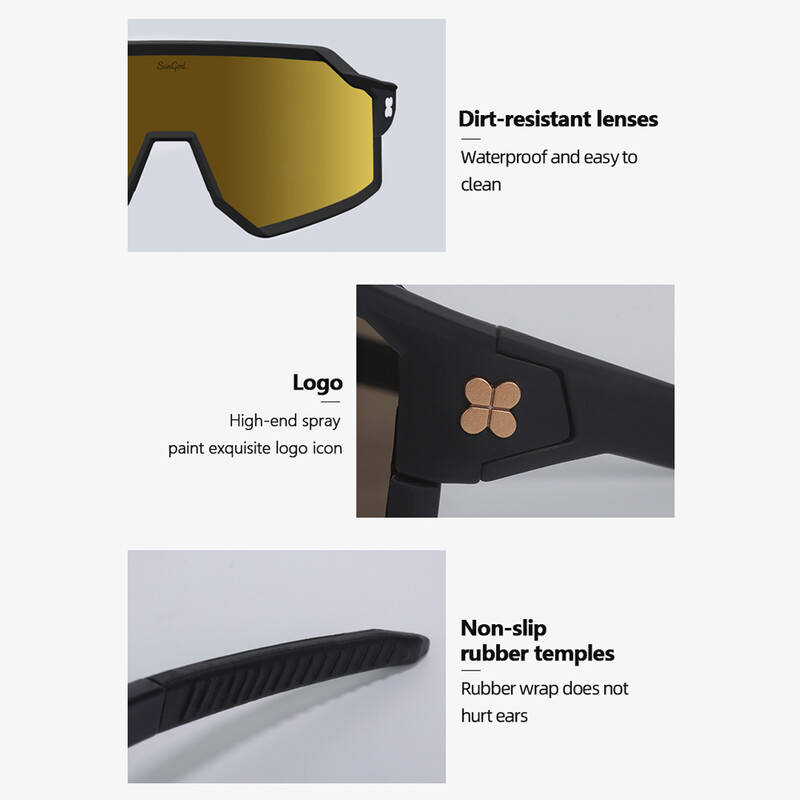SunGod Очила за колоездене UV400 Мъжки очила за планински велосипед Велосипедни риболовни спортни слънчеви очила Поляризирани слънчеви очила за колоездене Очила