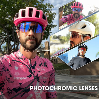 2023 Νέα Photochromic Red ή Blue Bike Cycling γυαλιά ηλίου Sports Man Cycling Glasses MTB Γυαλιά Γυαλιά Γυαλιά εξωτερικού χώρου για ποδήλατο