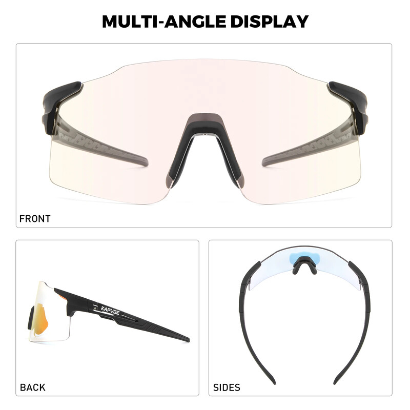 2023 Нови фотохромни червени или сини велосипедни слънчеви очила за колоездене Спортни мъжки велосипедни очила MTB очила Очила Очила за велосипеди на открито