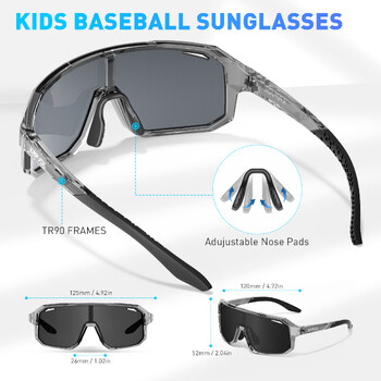 Νέα Photochromic Kids Fashion Outdoor Sports Παιδικά γυαλιά ηλίου Γυαλιά ηλίου για αγόρια για κορίτσια Μικρά γυαλιά UV400 Προστασία γυαλιών