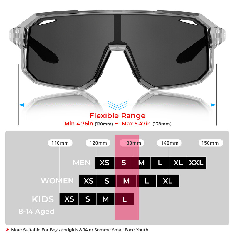 Нова фотохромна детска мода Спорт на открито Детски слънчеви очила Колоездене Очила Момчета Момичета Малки очила UV400 Защитни очила
