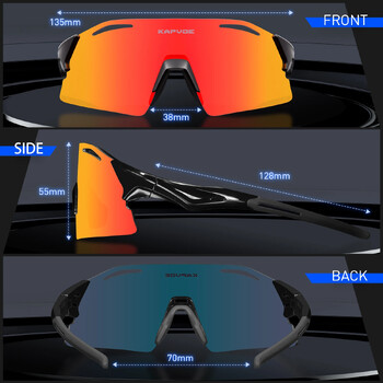 Polarized UV400 Ανδρικές Γυναικείες 3 φακοί 2024 Γυαλιά ποδηλασίας βουνού MTB Γυαλιά ποδηλάτου Γυαλιά ηλίου αθλητικού ψαρέματος για τρέξιμο