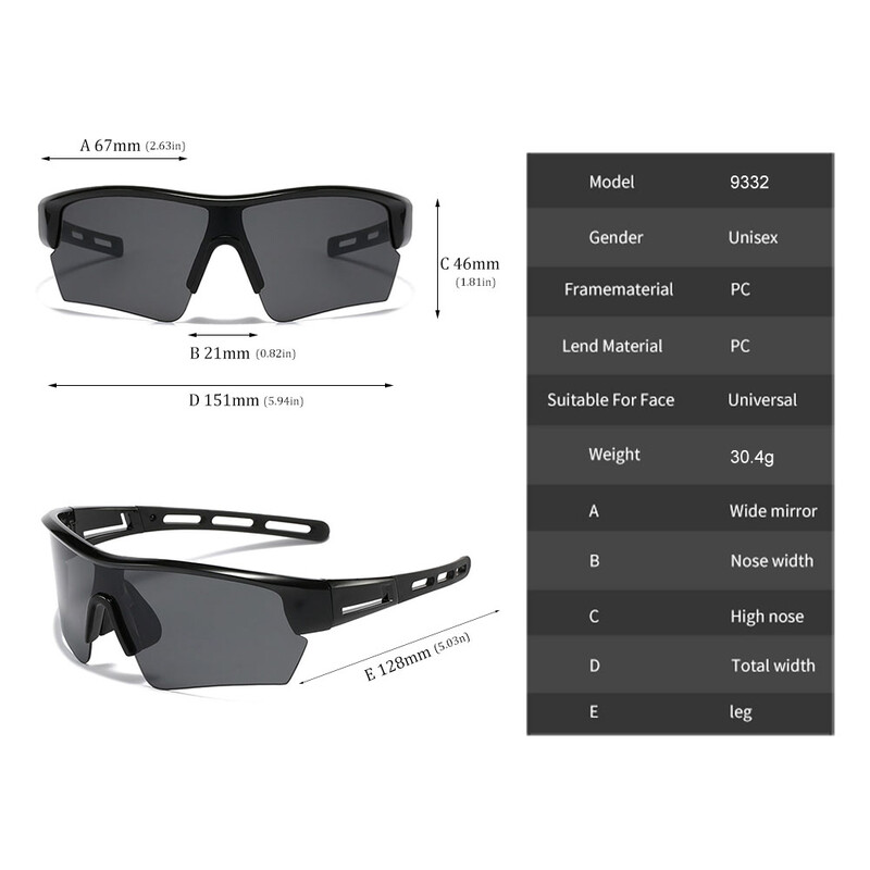 Мъже, жени, спортни слънчеви очила за шосеен велосипед UV400 защита, велосипедни очила, MTB бягане, риболовни очила, мъжки велосипедни очила, дропшип