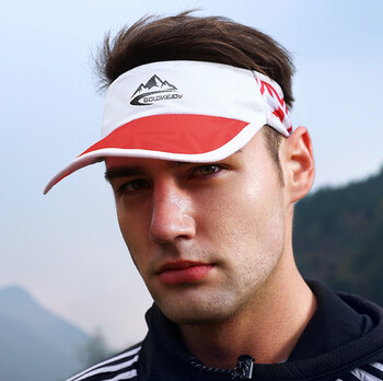 Cool Elastic Sports Visor Ελαστική αντιολισθητική ζώνη κεφαλής για τρέξιμο εξωτερικού χώρου Καπέλο γυμναστικής που απορροφά τον ιδρώτα αναπνέουσα αντιιδρωτική ζώνη