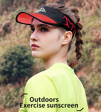 Cool Elastic Sports Visor Ελαστική αντιολισθητική ζώνη κεφαλής για τρέξιμο εξωτερικού χώρου Καπέλο γυμναστικής που απορροφά τον ιδρώτα αναπνέουσα αντιιδρωτική ζώνη