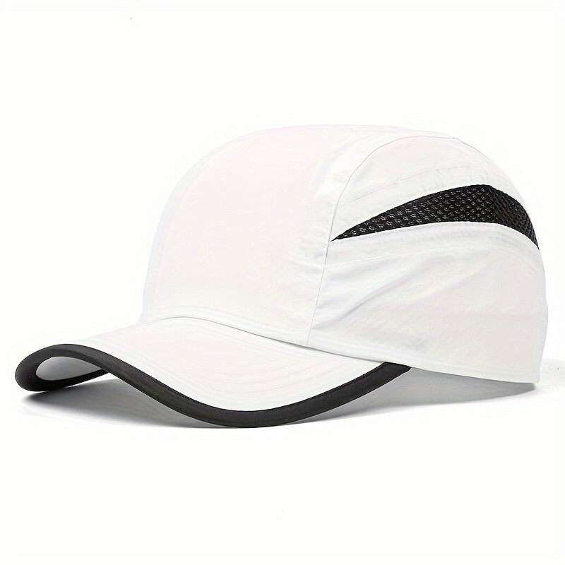 Бързосъхнеща бейзболна шапка от едно парче Ежедневна пачуърк Дишаща мрежеста слънцезащитна шапка на открито с UV защита Мека горна шапка за слънце