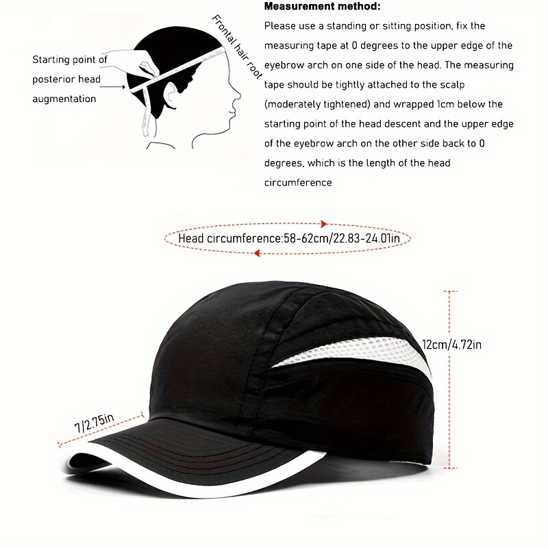 Бързосъхнеща бейзболна шапка от едно парче Ежедневна пачуърк Дишаща мрежеста слънцезащитна шапка на открито с UV защита Мека горна шапка за слънце