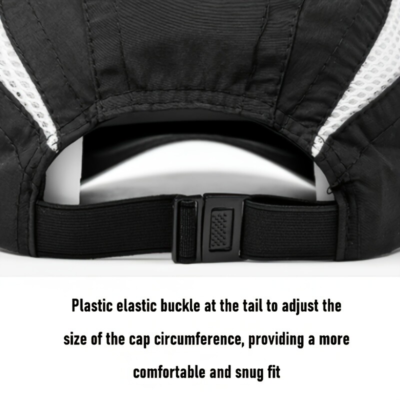 Бързосъхнеща бейзболна шапка от едно парче Ежедневна пачуърк Дишаща мрежеста слънцезащитна шапка на открито с UV защита Мека горна шапка за слънце