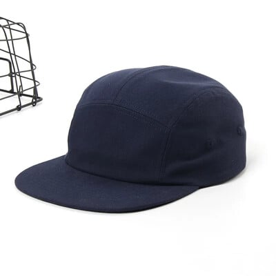 Új mosott pamut 5 panel tiszta színű baseball sapka tervező sapka férfi Snapback sapkák csont gördeszka hip-hop női sapka