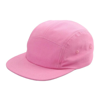 Új mosott pamut 5 panel tiszta színű baseball sapka tervező sapka férfi Snapback sapkák csont gördeszka hip-hop női sapka