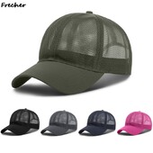 Teljes hálós futósapkák Légáteresztő hálósapka Nyári Férfi Női Kerékpározás Fitness Kazettás Kalap Szabadtéri Sport Snapback Kalapok