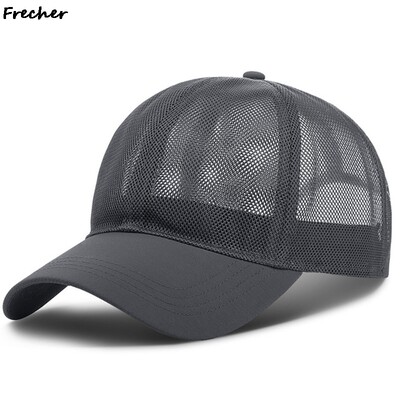 Teljes hálós futósapkák Légáteresztő hálósapka Nyári Férfi Női Kerékpározás Fitness Kazettás Kalap Szabadtéri Sport Snapback Kalapok