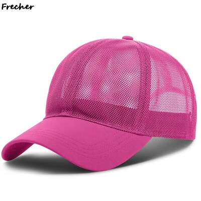 Teljes hálós futósapkák Légáteresztő hálósapka Nyári Férfi Női Kerékpározás Fitness Kazettás Kalap Szabadtéri Sport Snapback Kalapok