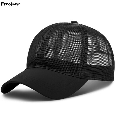 Teljes hálós futósapkák Légáteresztő hálósapka Nyári Férfi Női Kerékpározás Fitness Kazettás Kalap Szabadtéri Sport Snapback Kalapok