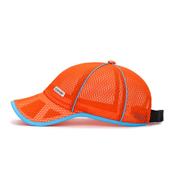 4-14 Child Summer Breathable Mesh Sunshade Cap Boy girl Letter Outdoor Sport Αντηλιακό αντηλιακό ποδήλατο Ρυθμιζόμενο καπέλο για τρέξιμο