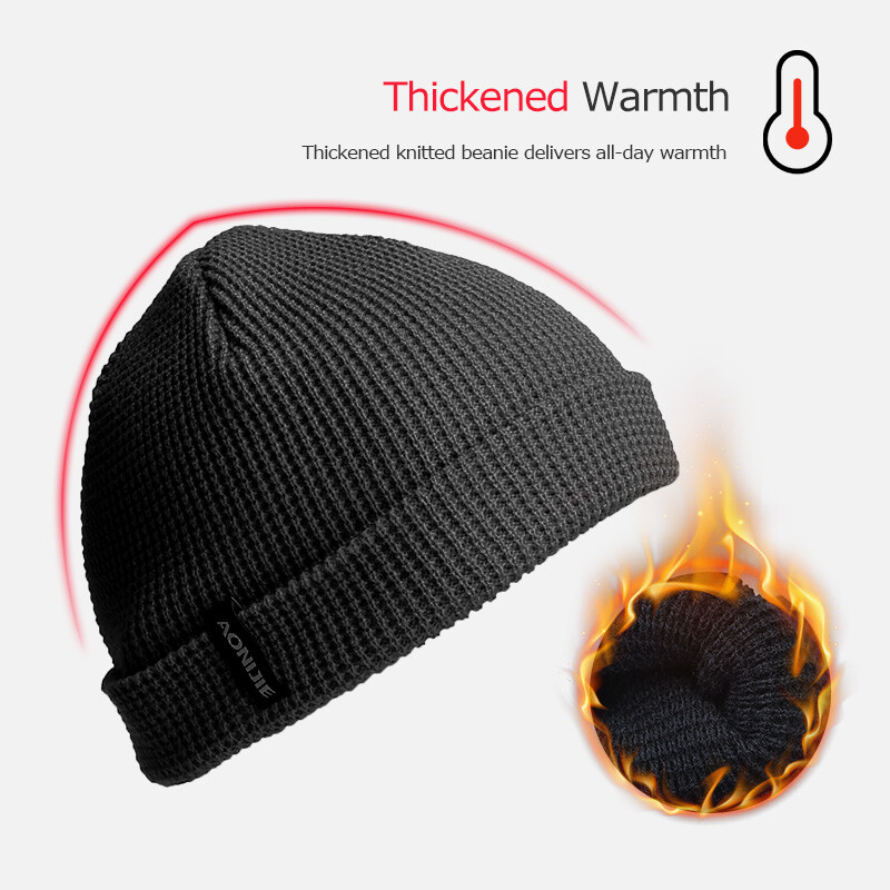 AONIJIE M25 Mehed Naised Talitermisport Slouchy mansettidega kootud nokamüts Koljumüts Maratoni jooksmiseks Reisimine Jalgrattasõiduks