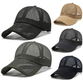 Suvine täisvõrgust pesapallimüts Unisex Trucker Cap Trucker Caps Meeste kalastusmüts Quick Dry Golf Running Müts Reguleeritav Snapback müts