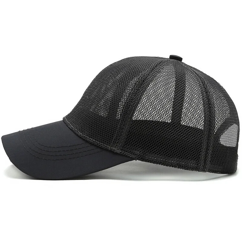 Suvine täisvõrgust pesapallimüts Unisex Trucker Cap Trucker Caps Meeste kalastusmüts Quick Dry Golf Running Müts Reguleeritav Snapback müts