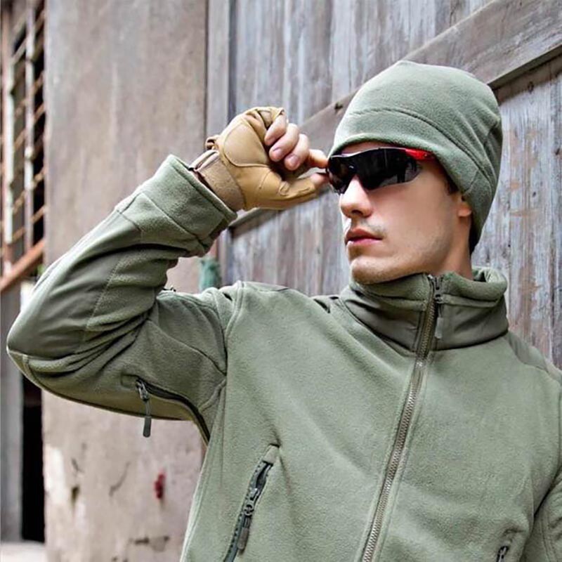 Унисекс шапки от топла поларена тъкан Класически тактически ветроустойчиви аксесоари за туризъм на открито Риболов Колоездене Лов Военни мъжки шапки