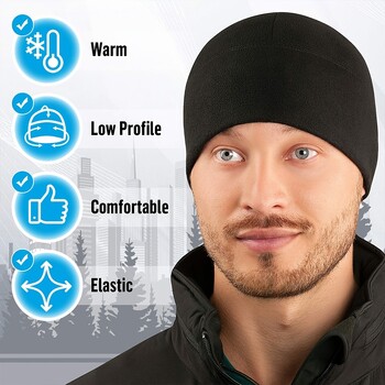 2023 Νέο Unisex αντιανεμικό Polar Fleece Καπέλο καπέλο Beanie Ανδρικό καπέλο χειμερινού σκι για ποδηλασία για Womenkullies Καπέλα χιπ χοπ