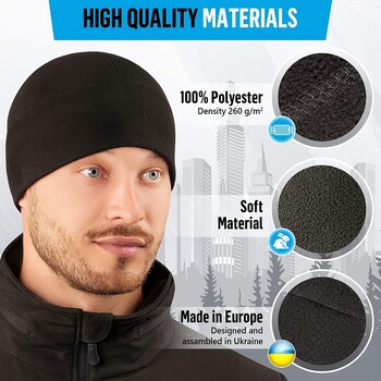 2023 Νέο Unisex αντιανεμικό Polar Fleece Καπέλο καπέλο Beanie Ανδρικό καπέλο χειμερινού σκι για ποδηλασία για Womenkullies Καπέλα χιπ χοπ