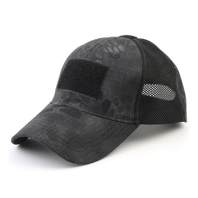 Kültéri terepszínű állítható sapka hálós taktikai Airsoft horgászat vadászat túrázás kosárlabda Snapback sapka férfiaknak felnőtteknek