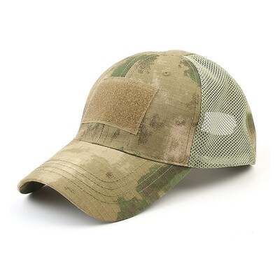 Kültéri terepszínű állítható sapka hálós taktikai Airsoft horgászat vadászat túrázás kosárlabda Snapback sapka férfiaknak felnőtteknek