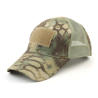 Kültéri terepszínű állítható sapka hálós taktikai Airsoft horgászat vadászat túrázás kosárlabda Snapback sapka férfiaknak felnőtteknek