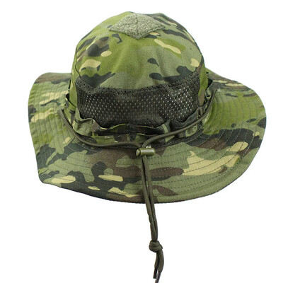 Új taktikai boonie sapka kültéri sport horgászat túra sapka vadászat túrázás kemping Camo napálló kalapok férfi fejfedők