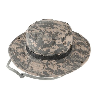 Boonie kalap kültéri széles karimájú napvédő sapka klasszikus amerikai harci hadsereg stílusú bokor dzsungel napsapka horgászathoz vadászat kemping Unisex