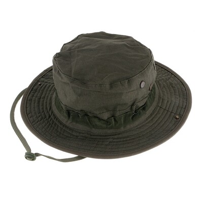 Boonie kalap kültéri széles karimájú napvédő sapka klasszikus amerikai harci hadsereg stílusú bokor dzsungel napsapka horgászathoz vadászat kemping Unisex
